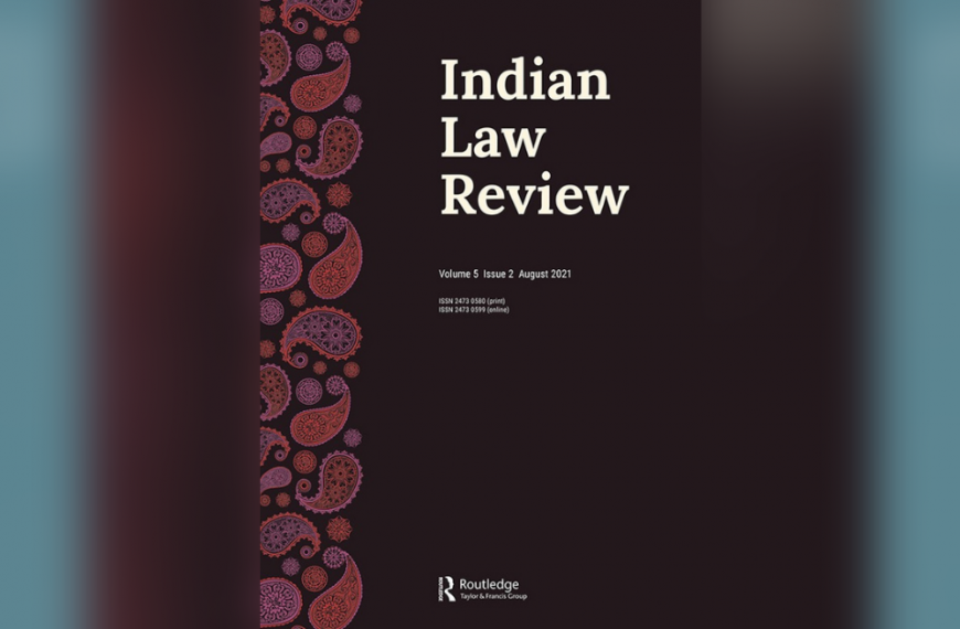Discussing Vol. 5 of the Indian Law Review