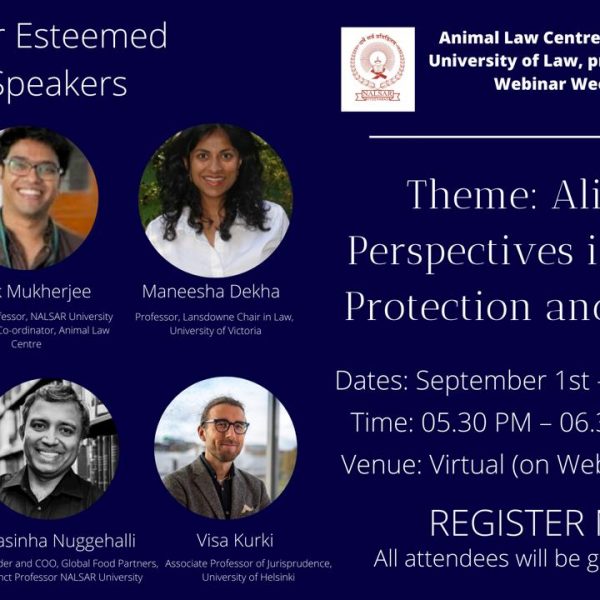 Animal Law Centre: Webinar Week 2022:  Aligning Perspectives in Animal Protection and Practice.